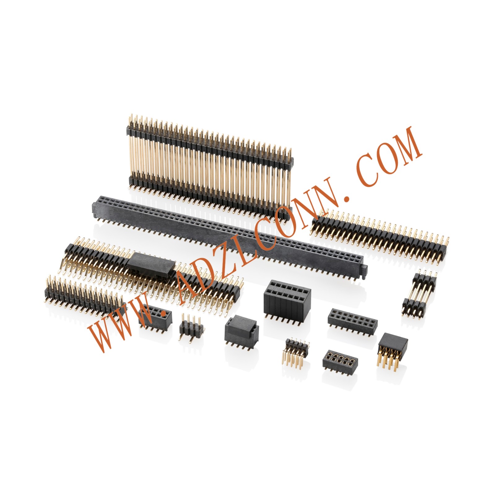 1.27mm Pitch (.050＂) 排针排母牛角连接器